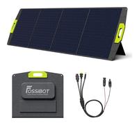 FOSSIBOT Panel solar portátil 200W, Plegable Monocristalino Fotovoltaico, Eficiencia 23,4%, IP67, Impermeable, Camping al aire libre nuevo