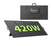 FOSSiBOT Paneles Solares Plegables 420W para Estación de Alimentación Portátil F2400 F3600, Módulo Fotovoltaico para Exteriores, Jardín, Balcón, Caravana Camping