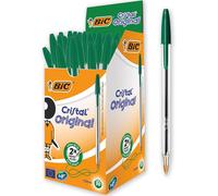 FOTOCOPS BIC Cristal Bolígrafos Azul, Negro, Rojo y Verde - Unidades Sueltas, Caja de 50, o Pack Especial Escolar y Oficina