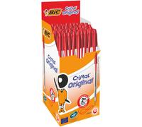 FOTOCOPS BIC Cristal Bolígrafos Azul, Negro, Rojo y Verde - Unidades Sueltas, Caja de 50, o Pack Especial Escolar y Oficina