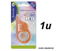 FOTOCOPS Bismark Cinta Correctora Pastel 12 m - Caja 24 u, Pack 5 u, 3 u o 1 u - Larga Duración y Suave