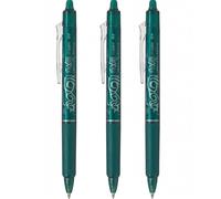 FOTOCOPS Pilot Frixion Borrable - Bolígrafo Gel Reutilizable, Modelo Clicker, Precisión y Comodidad. Pack 3 unidades y Pack 4 unidades varios colores. X3 green