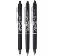 FOTOCOPS Pilot Frixion Borrable - Bolígrafo Gel Reutilizable, Modelo Clicker, Precisión y Comodidad. Pack 3 unidades y Pack 4 unidades varios colores. X3 black