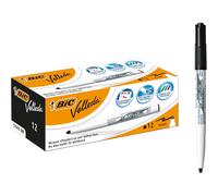 FOTOCOPS Pizarra Blanca O Rotuladores BIC Velleda - Caja 12 uds o Sueltos, Escritura Suave y Borrado Fácil