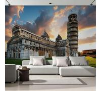 Fotomurales 3D Arquitectura Románica 200x140 cm Papel Pintado Tejido No Tejido Pared De Clásico Plaza Del Casco Antiguo Wallpaper Mural Paredes Papel Tapiz Sala DecoracióN SalóN O Dormitorio 21G-15