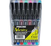 Fountain Pen,Liquid Ink,Disposable,Fine,1.0mm,Med,7/PK,AST, Sold as 1 Package