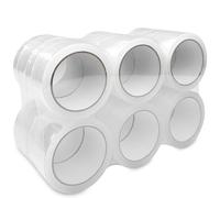Fousenuk 12 Rollos Celo Transparente, Cinta Adhesiva de 48mmx66m, Cinta de Embalaje, Cinta Embalaje Mudanza, Precinto Embalar, Sello Transparente, para cajas Embalaje y Embalaje para Envíos
