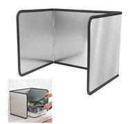 Fousenuk Protector Pared Antisalpicaduras Cocina, 3 Lados Panel Protector Salpicaduras Cocina Plegable, Protección Antisalpicaduras Pantallas, Fácil de Limpiar, para Estufas y Sartenes (39x29x30cm)