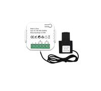 Fowecry medidor de energía Tuya ZigBee 2 vías bidireccional con pinza sensor de corriente App Monitor potencia 100-240VAC, 1 canal 1CT fácil de usar