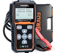 Foxwell Comprobador de batería de Coche, Sistema de Carga, analizador de baterías de Coche y Sistema de Carga/Inicio de 12 V/24 V
