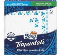 Foxy trapuntati - Servilletas suaves como la tela PACK ahorro de 10 x 50 unidades (500 unidades)