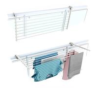 foxydry Duo, tendedero de barandilla y balcón, Plegable, 118 cm