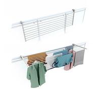 foxydry Duo, tendedero de barandilla y balcón, Plegable, 162 cm