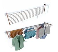 foxydry Duo, tendedero de barandilla y balcón, Plegable, 202 cm