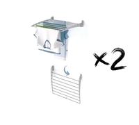 foxydry Fold, tendedero de Pared, Plegable Ahorra Espacio, 62 cm X2