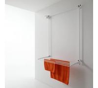 foxydry Wall, tendedero de Pared Sube y Baja, Plegable, 128 cm