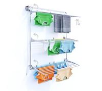 foxydry Wall, tendedero de Pared Sube y Baja, Plegable, 128 cm