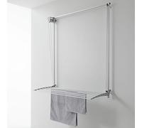foxydry Wall, tendedero de Pared Sube y Baja, Plegable, 128 cm