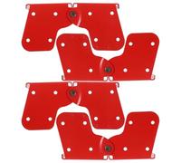 FOYTOKI Bisagra para Escalera Plegable de Aleación de Aluminio para Escalera de Ático 4 Piezas, Tirante Rojo, Fácil Instalación para Reparación del Hogar y Uso Familiar