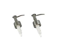 FOYTOKI Cabezales para Dispensador de Jabón Boquilla Larga y Fácil Control 2 Piezas de Bomba de Acero Inoxidable en Baño y Cocina