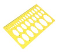 FOYTOKI Kit de Reglas para Medir y Dibujar Herramienta Multifuncional Plantillas de Dibujo de Plástico Naranja para Dibujo Arquitectónico en Proyectos Escolares
