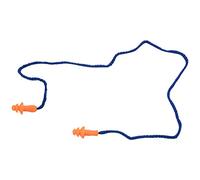 Fozriybefy 10 Piezas De Tapones De Oídos Suaves De Silicona De Seguridad - Protectores Auditivos, Manguitos con Cable - Reducción De Ruido Para El Trabajo en Casa Para Dormir Azul Naranja