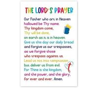 FQHIDMOMX Our Father Prayer Wall-Art - The Lord's Prayer Poster for Home and Decor(Unframed,08x12inch(20x30cm))