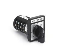 FQJYXWEWL C178-4V Conmutador Rotativo de Levas Universal Manual Voltímetro | C178-4V Conmutador Rotativo de Levas Universal 25A 500V 4 Fases Voltímetro Manual AC380V DC220V