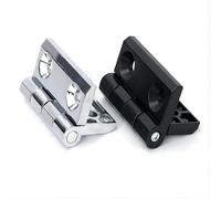 FQJYXWEWL CL226-2-3 Zinc Alloy Butt Hinge for Electrical Cabinet Black/Bright Electric Box 5Pcs(5pcs-40-black)