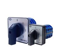 FQJYXWEWL Conmutador Rotativo de Levas 3 Posiciones Control Motor LW26 | Interruptor rotativo de levas, 20/25/32A 690V, 0-3 posiciones, 12 terminales, 36*36/48*48mm.(32A)