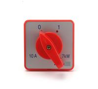 FQJYXWEWL Conmutador rotativo HZ5D-10/1.7 10A 2 Posiciones 0-1 | Interruptor giratorio de leva HZ5D-10/1.7 L01, 10A, 1 fase, 2 posiciones 0-1, doble polo