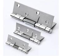 FQJYXWEWL Spring Hinges Stainless Steel Self Closing Door Internal Hinge Hardware Cabinet Closer 2Pcs(2inch)