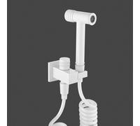 FQYEP Inodoro Pulverizador De Bidé Latón Bidet Portatil para WC Soporte Giratorio De 360° Modo Dual Bidet para WC,Blanco A