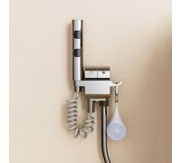 FQYEP Kit Bidet para Inodoro Cromado Pulverizador De Bidé Dos Modos con Manguera Doble Interruptor Adecuado para Limpieza Del Baños Y Limpieza De Mascotas