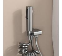 FQYEP Pulverizador De Bidé De Mano Ducha Bidet Portátil Gris Pistola Montada En La Pared conector G1/2 Latón Adecuado para Limpieza Diaria Del Inodoros Y Baños