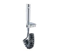 FQYEP Pulverizador De Bidé De Mano Ducha Bidet Portátil Latón G1/2 Caño Doble Solo Agua Fría para Limpiar Inodoros O Lavar Pañales,Cromado
