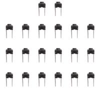 Frahou 20 unidades 6 x 6 x 5 mm interruptor táctil táctil 2 pines DIP orificio pasante