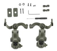 Frahou Soporte táctico para auriculares para casco, kit de adaptador de riel de montaje ajustable, soporte de cancelación de ruido, set C