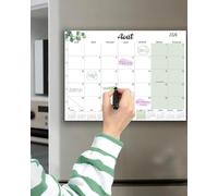 (francés) Calendario magnético frigorífico 2026 2027 32 x 22 cm, calendario familiar Jan.2026 - junio de 2027, calendario de adviento organizador planning, oficina y casa, planificador mensual