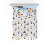 Franco Collectibles - Juego de Funda nórdica de 4 Piezas de Microfibra, diseño de Cacahuetes y Snoopy