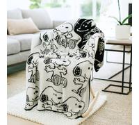 Franco Collectibles Peanuts Snoopy Bedding - Manta Suave y acogedora de Punto de Plumas, 50 x 60 Pulgadas (Producto Oficial)