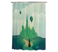 Franco Collectibles Wicked Elphaba & Glinda - Juego de Cortina de Ducha y Anillos de Microfibra de 13 Piezas, 70 x 72 Pulgadas (Producto Oficial)