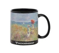 Franco Cosimo Panini Halta Definizione - Taza de cerámica estampada con una obra de arte de Monet, incluye una elegante caja de regalo, capacidad 325 ml, formato 9,5 H x 8 cm de diámetro, paseo