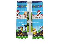 Franco Juego de cortinas para ventana de habitación infantil, 208 x 160 cm, Patrulla Canina