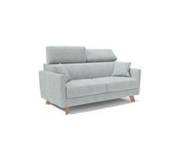 Francy sofá cama con reposacabezas ajustables 200 cm (mat. 160x197) azul/ verde