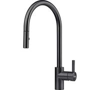 Franke Eos Neo - Grifo de fregadero FC 0045.502 con caño extraíble, negro 115.0613.671