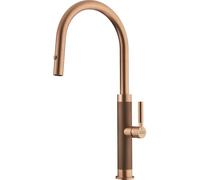 Franke Mythos Masterpiece - Grifo de fregadero FG 1554.505 con ducha extraíble, cobre 115.0711.557