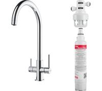 Franke 160.0702.660, Grifo de cocina para agua filtrada Lina Clear Water, Chrome