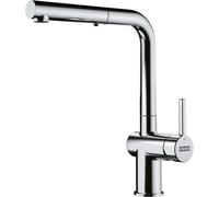 Franke Active New - Grifo de fregadero FG 6110.031, con ducha extraíble, cromo 115.0653.379