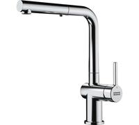 Franke Active New - Grifo de fregadero FG 6560.031, plegable bajo ventana, con ducha extraíble, cromo 115.0653.391